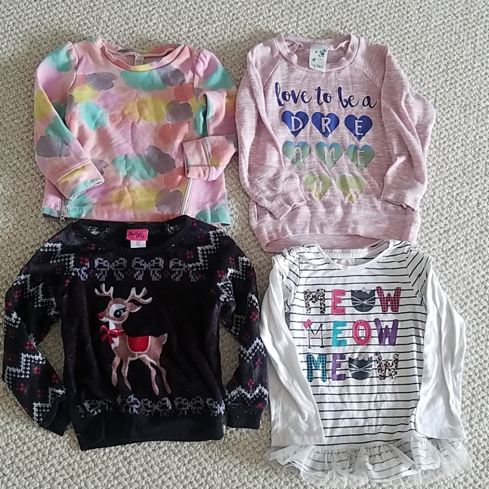 Kids long sleeve sweater and shirt